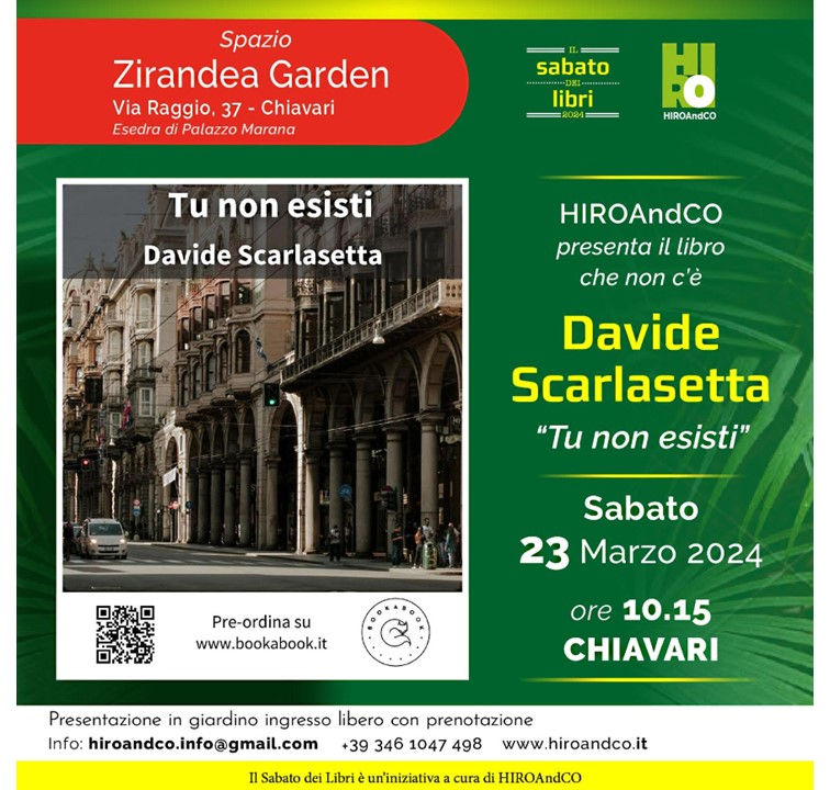 Presentazione del libro Tu non esisti di Davide Scarlasetta