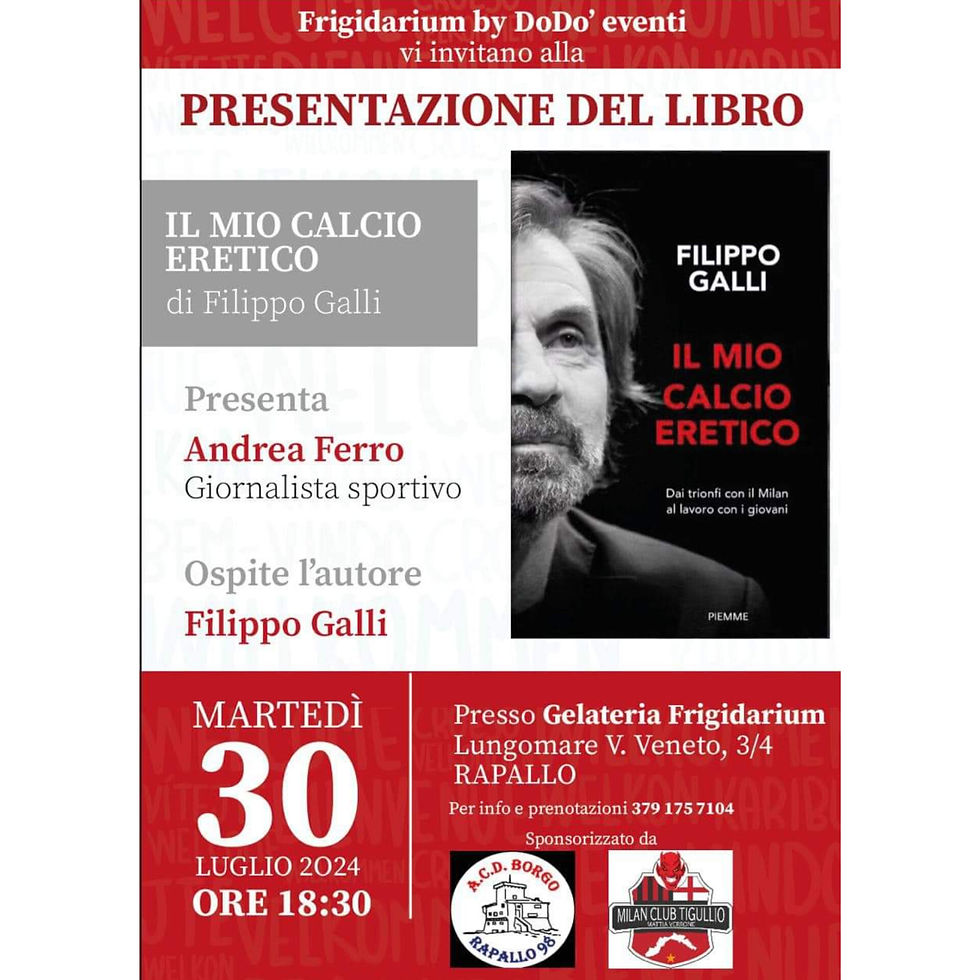 Presentazione del libro Il mio calcio eretico di Filippo Galli