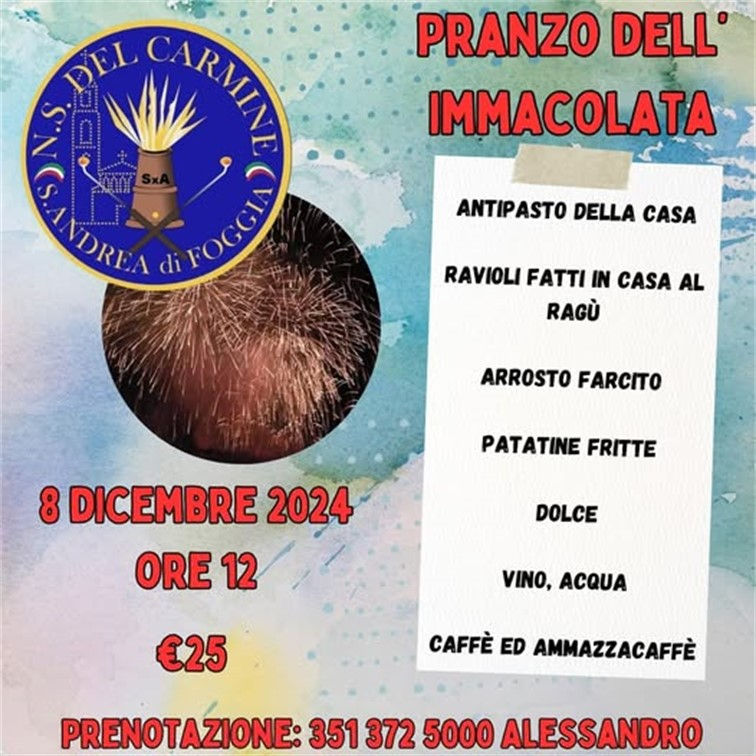 Pranzo dell'Immacolata