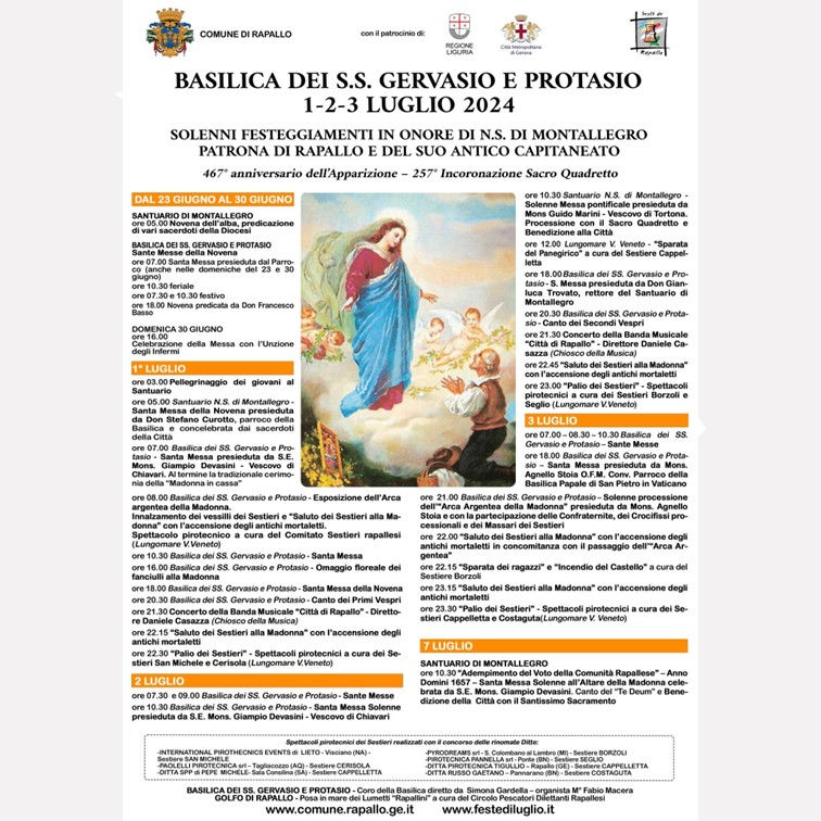 SOLENNI FESTEGGIAMENTI IN ONORE DI N.S. DI MONTALLEGRO