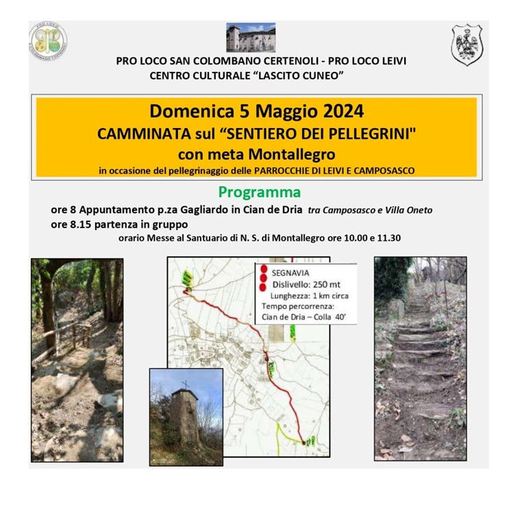 Camminata sul sentiero dei pellegrini