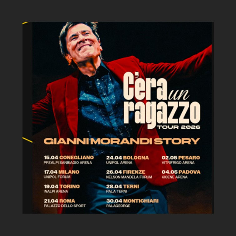 Gianni Morandi al Forum, sessant’anni di canzoni