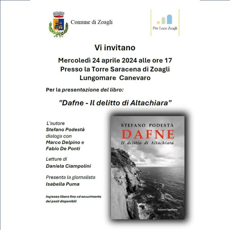 Presentazione del libro - Dafne il delitto di Altachiara