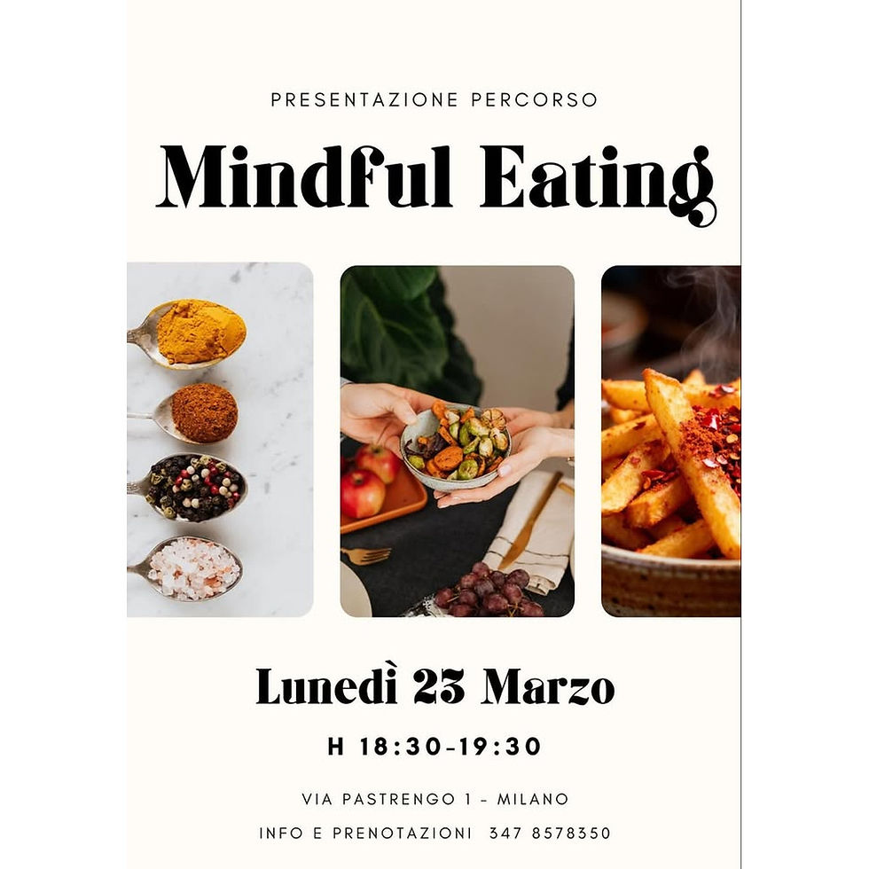 MINDFUL EATING | presentazione corso