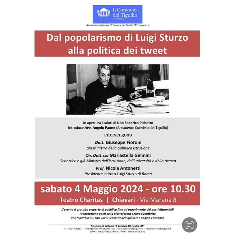 Dal popolarismo di Luigi Sturzo alla politica dei tweet