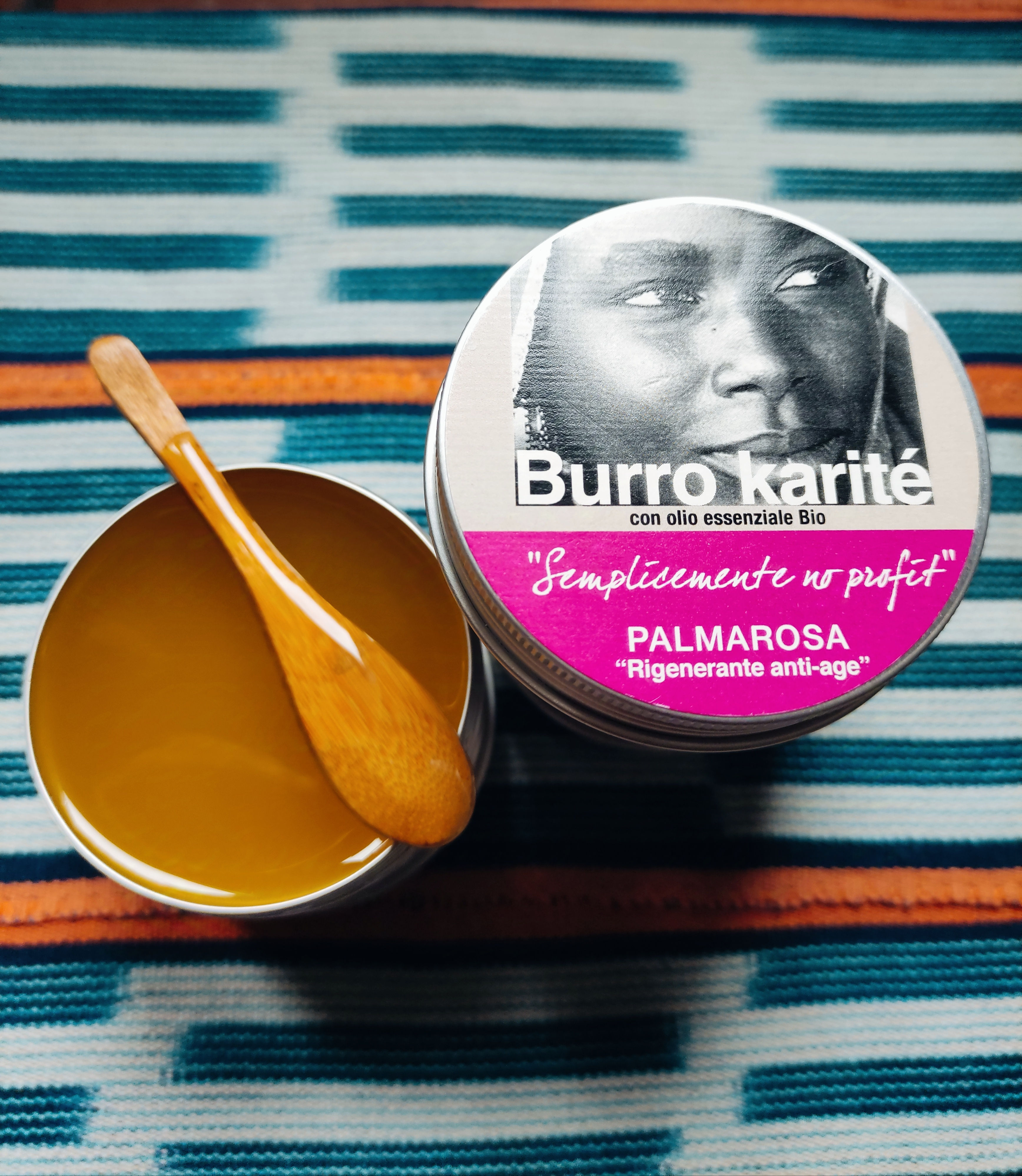 Shea Butter with Moringa Oil and "Palmarosa" Organic Essential Oil