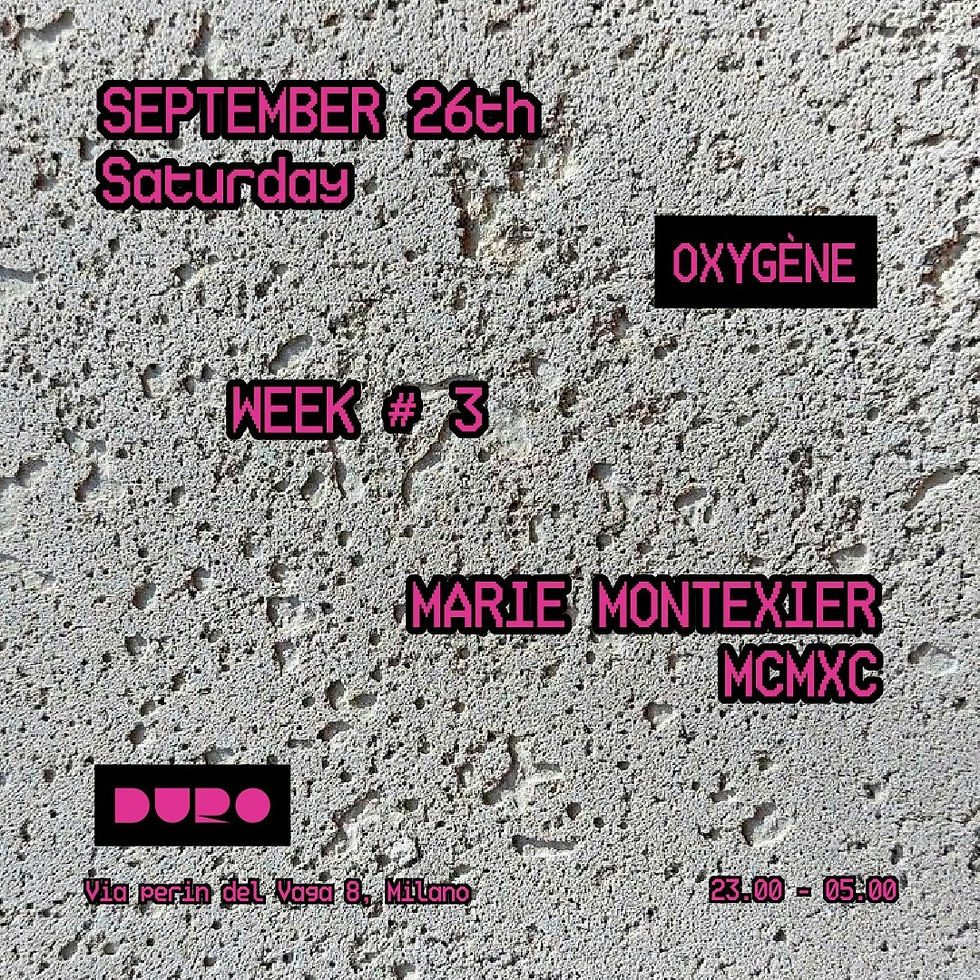 OXYGÈNE | Marie Montexier | MCMXC