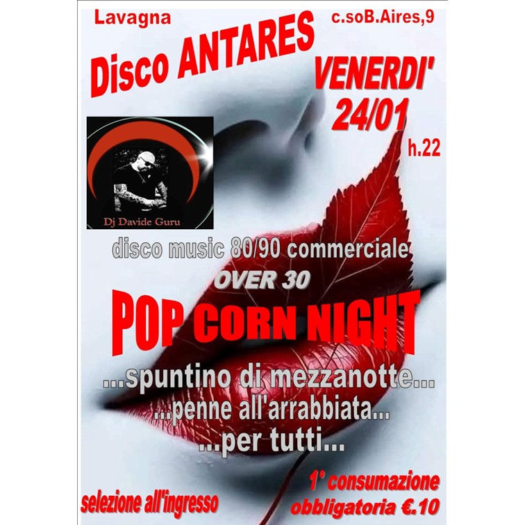 Pop corn night e spuntino di mezzanotte