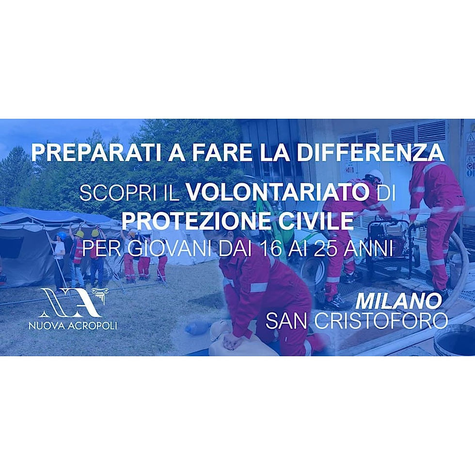 Corso di formazione al VOLONTARIATO DI PROTEZIONE CIVILE