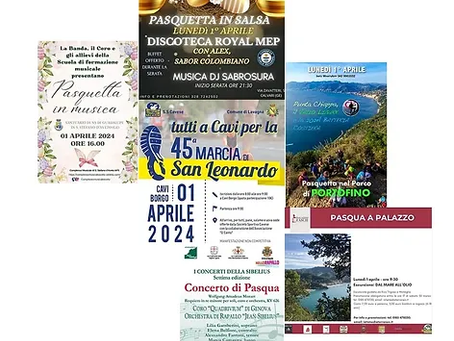 In evidenza oggi, Lunedi di Pasqua, 1° aprile