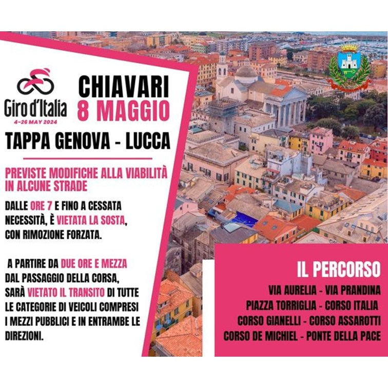 Il giro d'Italia a Chiavari