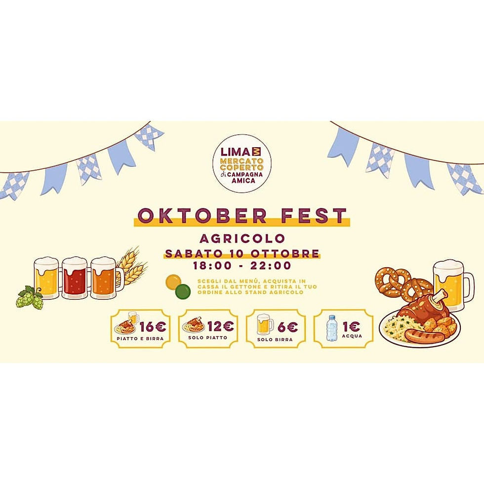 Oktoberfest Agricolo presso il Mercato Coperto di Campagna Amica Lima 3