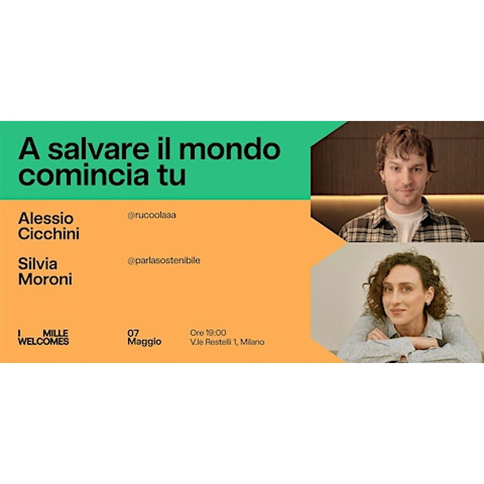 I MILLE Welcomes: Silvia Moroni e Alessio Cicchini