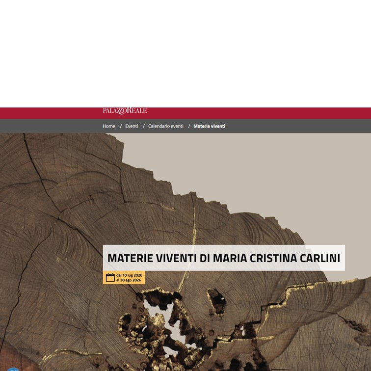 Maria Cristina Carlini. Materie viventi