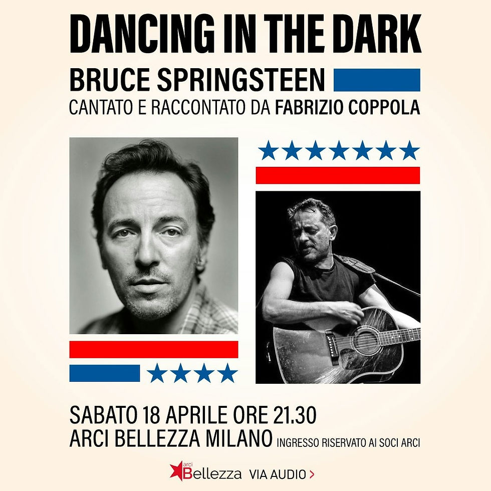Dancing in The Dark: Bruce Springsteen cantato e raccontato da Fabrizio Coppola