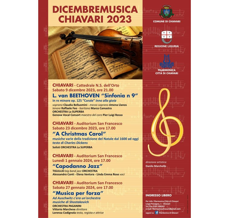 Dicembre Musica della Filarmonica Citta' di Chiavari