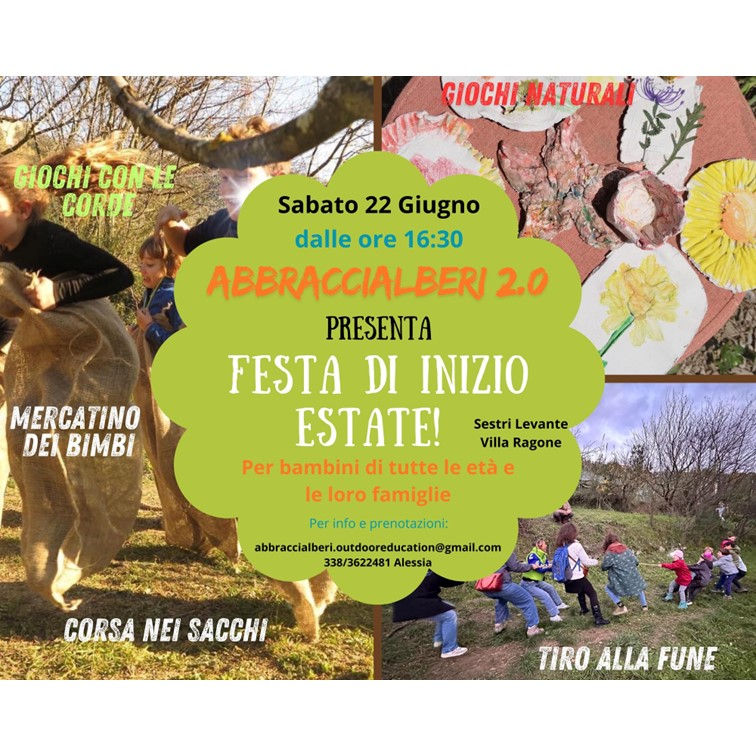 ABBRACCIALBERI 2.0 PRESENTA FESTA DI INIZIO ESTATE!