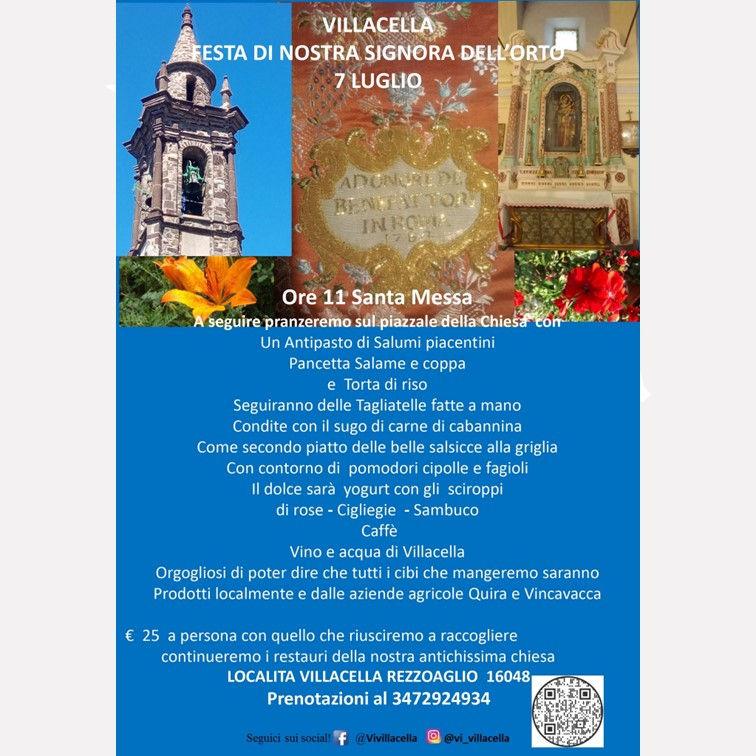 FESTA DI NOSTRA SIGNORA DELL'ORTO