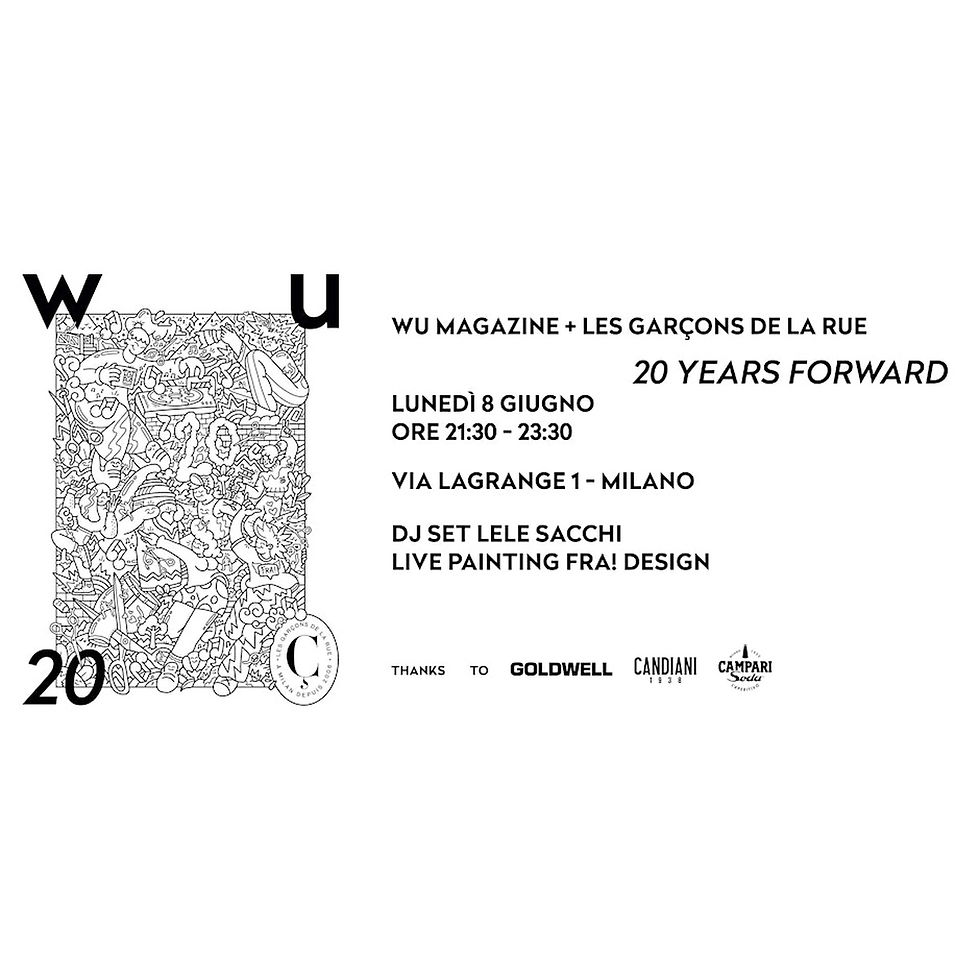 WU MAGAZINE + LES GARCONS DE LA RUE - 20 YEARS FORWARD