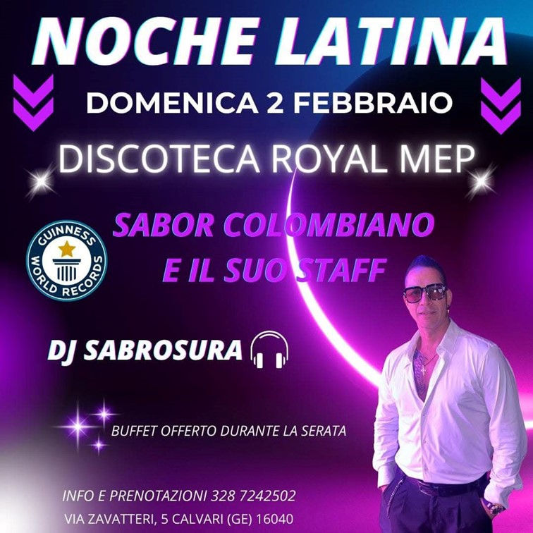 Noche latina e buffet gratuito