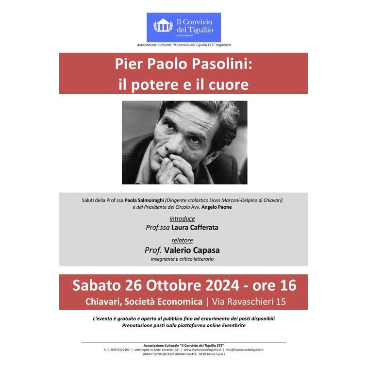 Pier Paolo Pasolini: il potere e il cuore