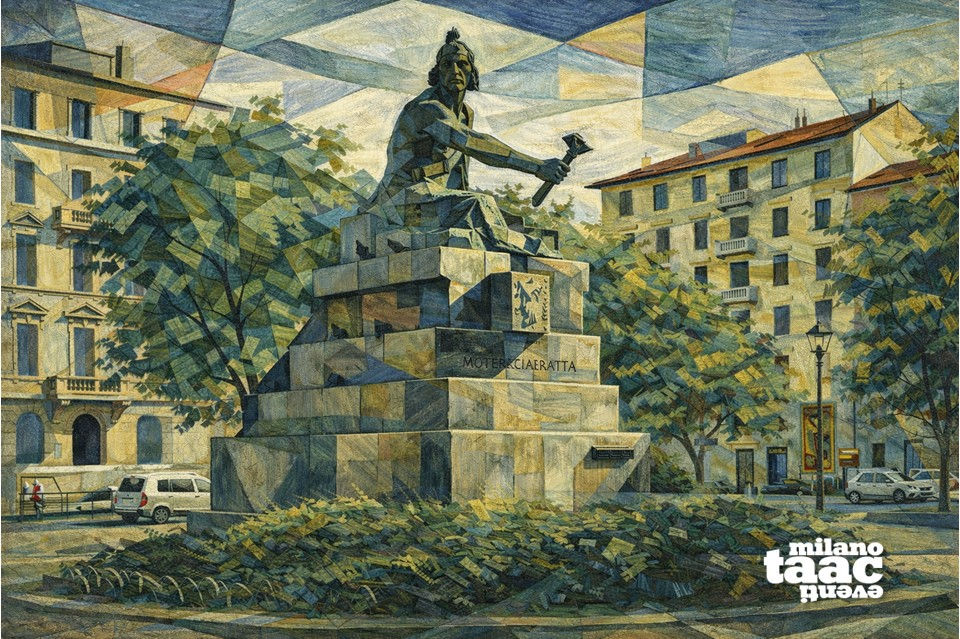 Monumento a Francesco Baracca di Silvio Monfrini (1931), in stile cubista