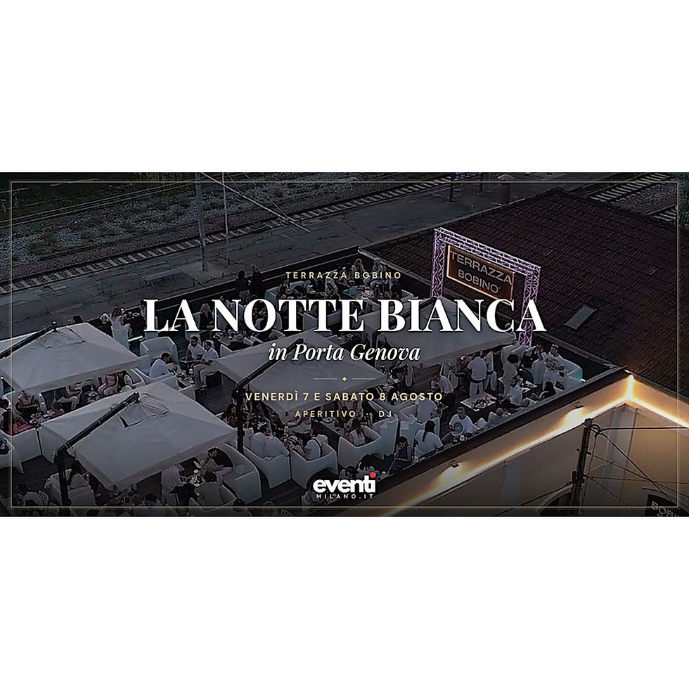 La Notte Bianca di Porta Genova: aperitivo & dj set in terrazza