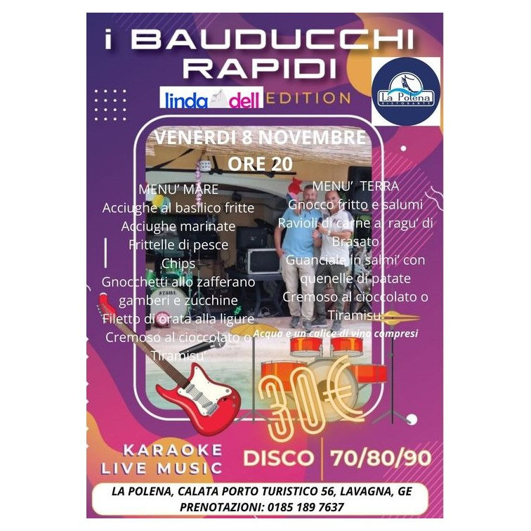 Cena con i Bauducchi Rapidi
