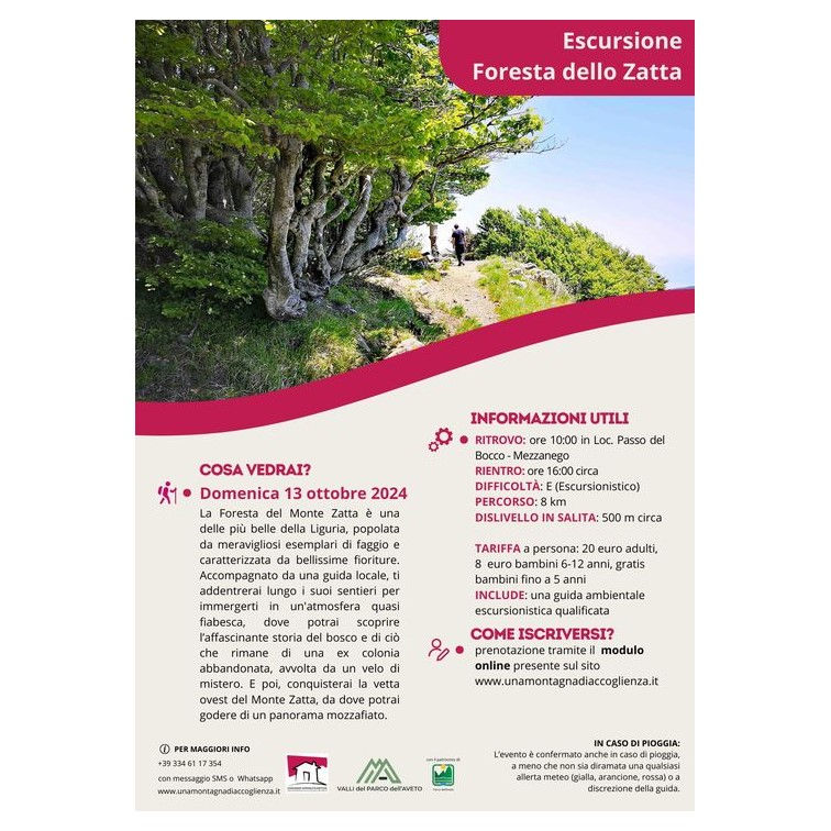 Escursione foresta dello Zatta