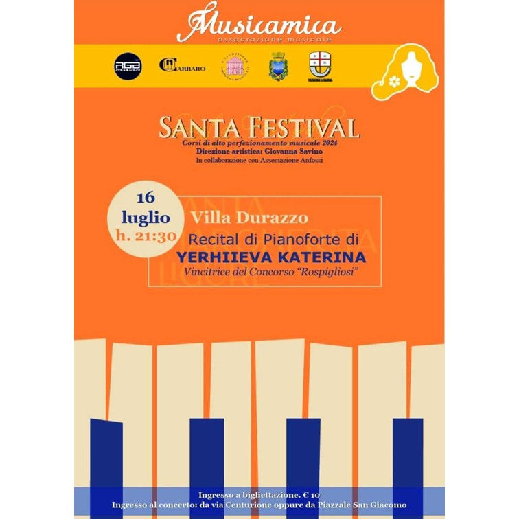 concerto pianistico di Kateryna Yerhiieva