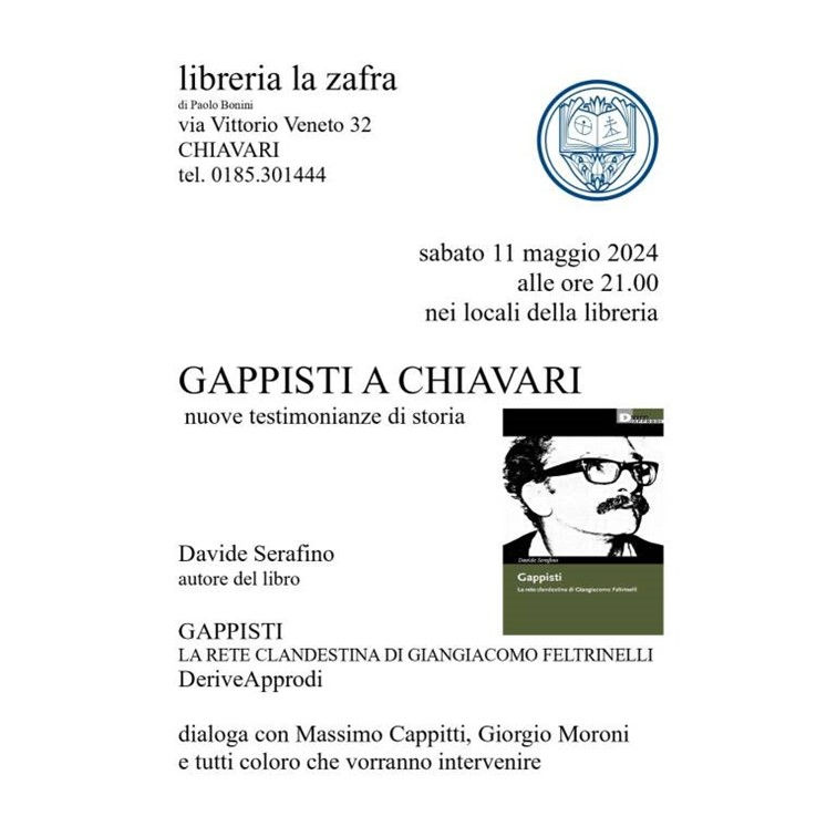 Presentazione del libro Gappisti a Chiavari