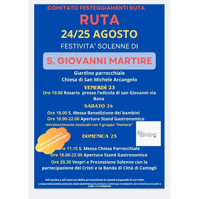 Festività San Giovanni Martire