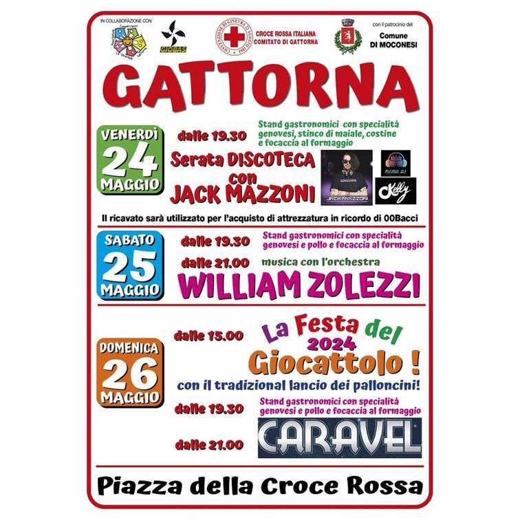 Gattorna - Sagra, cibo, musica, balli e Festa del Giocattolo