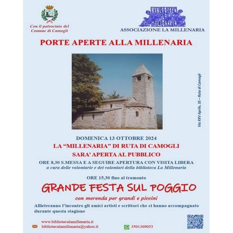 Porte aperte alla Millenaria e grande festa sul poggio