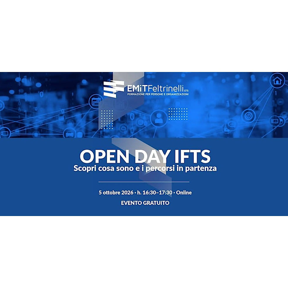 Open Day Virtuale IFTS 2026 – Percorsi Formativi in Partenza
