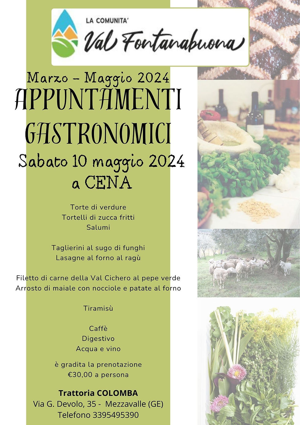 Appuntamenti gastronomici in Valfontanabuona