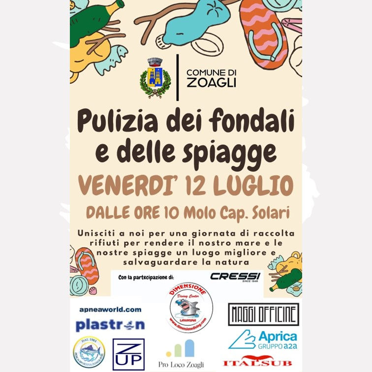 Pulizia dei fondali e delle spiagge