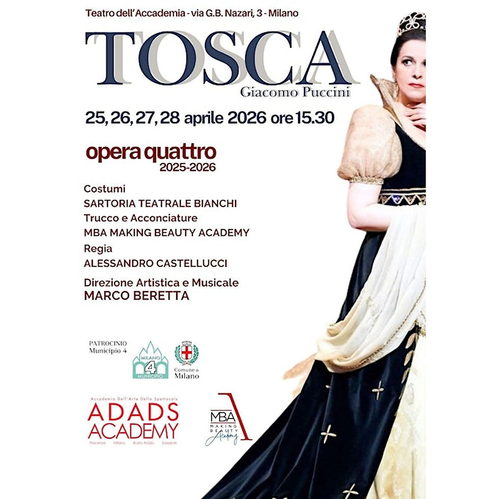 TOSCA opera in tre atti di Giacomo Puccini