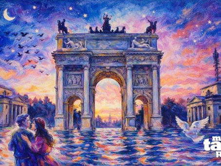 L'arco di Trionfo in stile Chagall