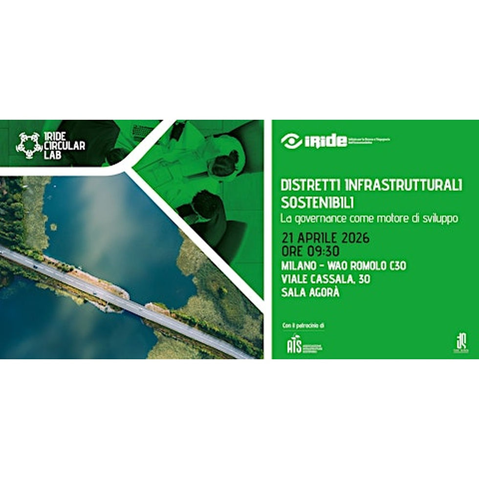 DISTRETTI INFRASTRUTTURALI SOSTENIBILI