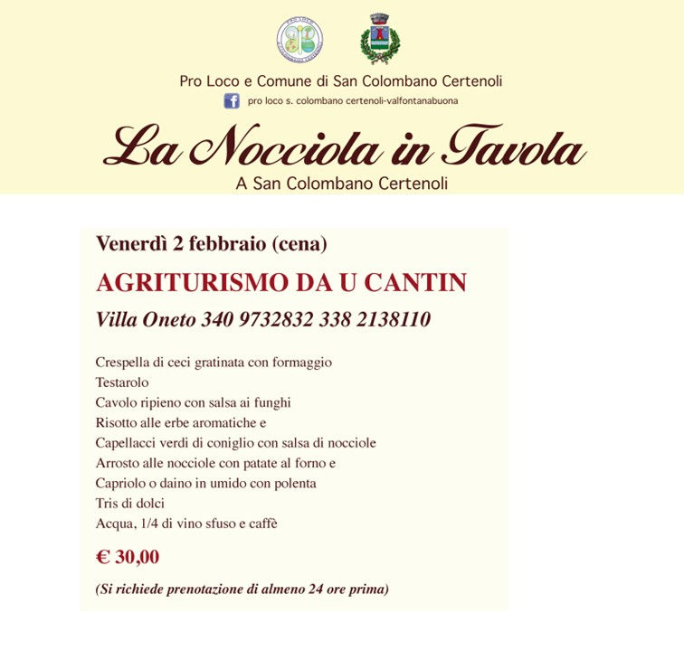 La nocciola in tavola