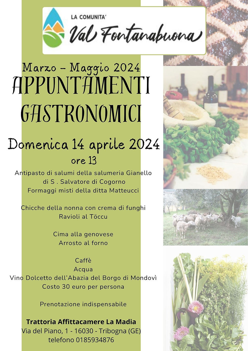Appuntamenti gastronomici in Valfontanabuona