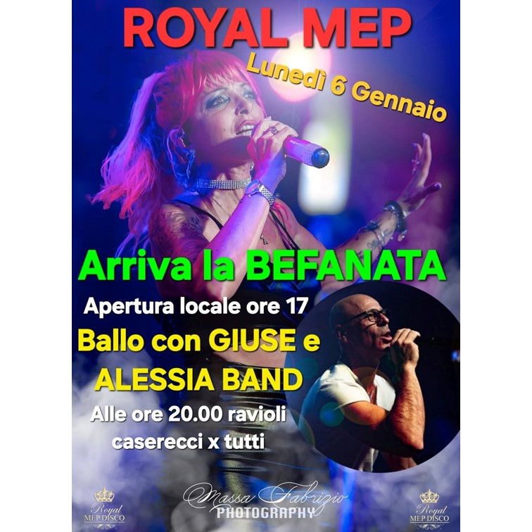 ARRIVA LA BEFANATA CON Giuse e Alessia band + ravioli