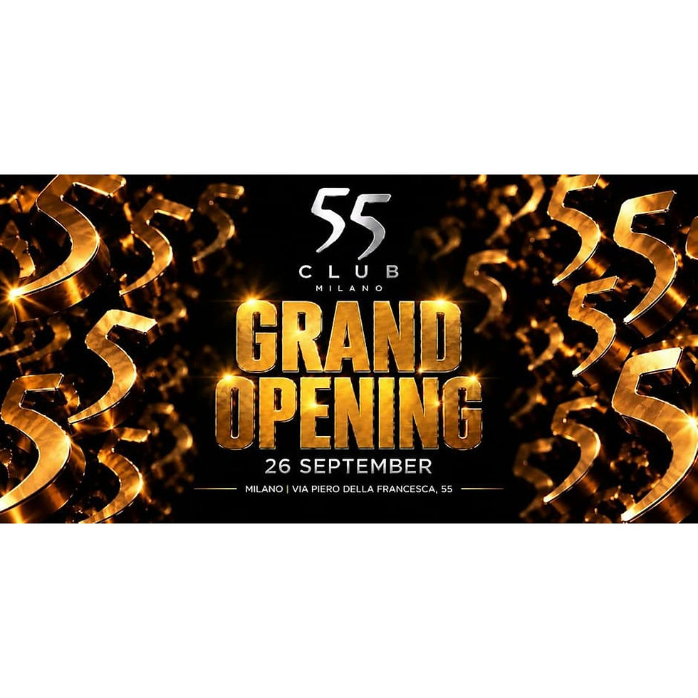 InfoMilano | FashionWeek | INAUGURAZIONE The New 55CLUB Milano Party DjSet