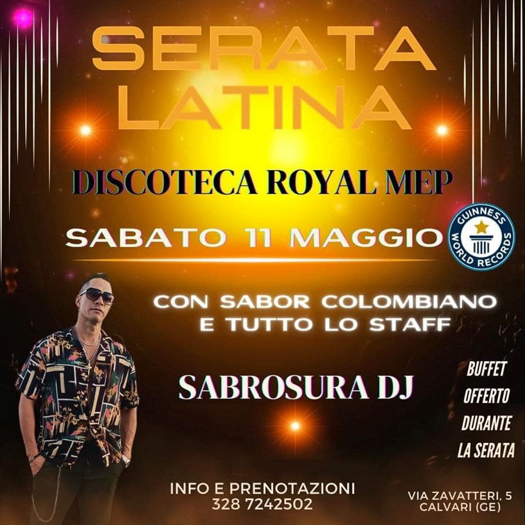 Serata latina + buffet