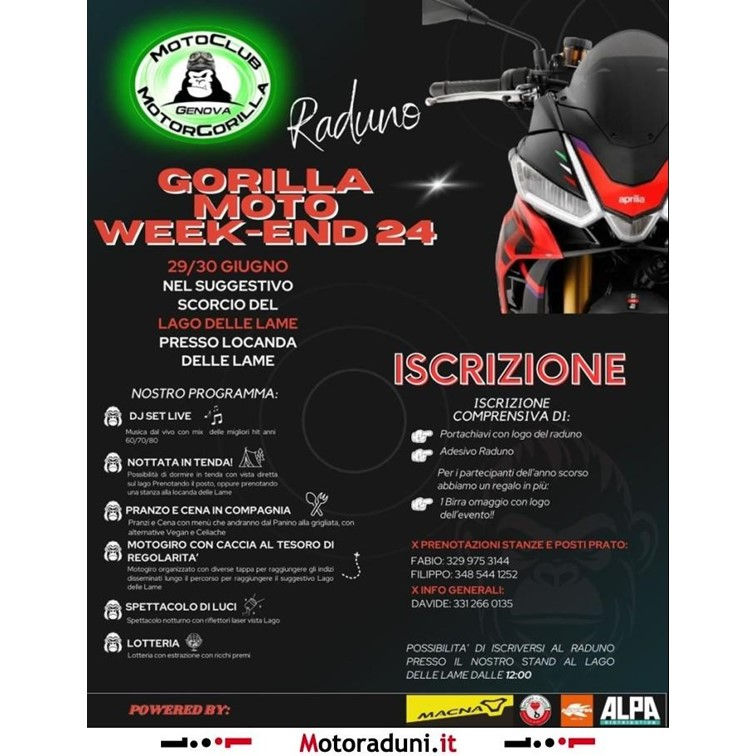GORILLA MOTO WEEK-END 2024