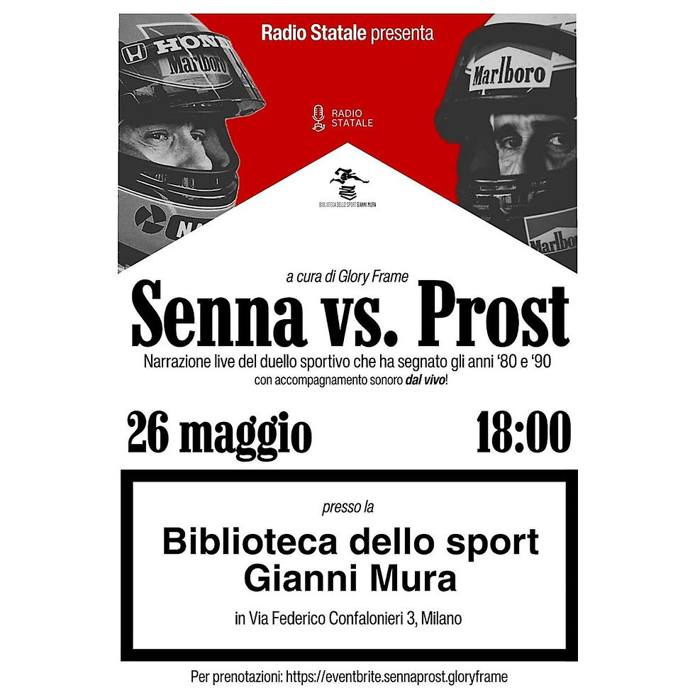Glory Frame Live Podcast - Senna vs Prost. Il duello infinito.