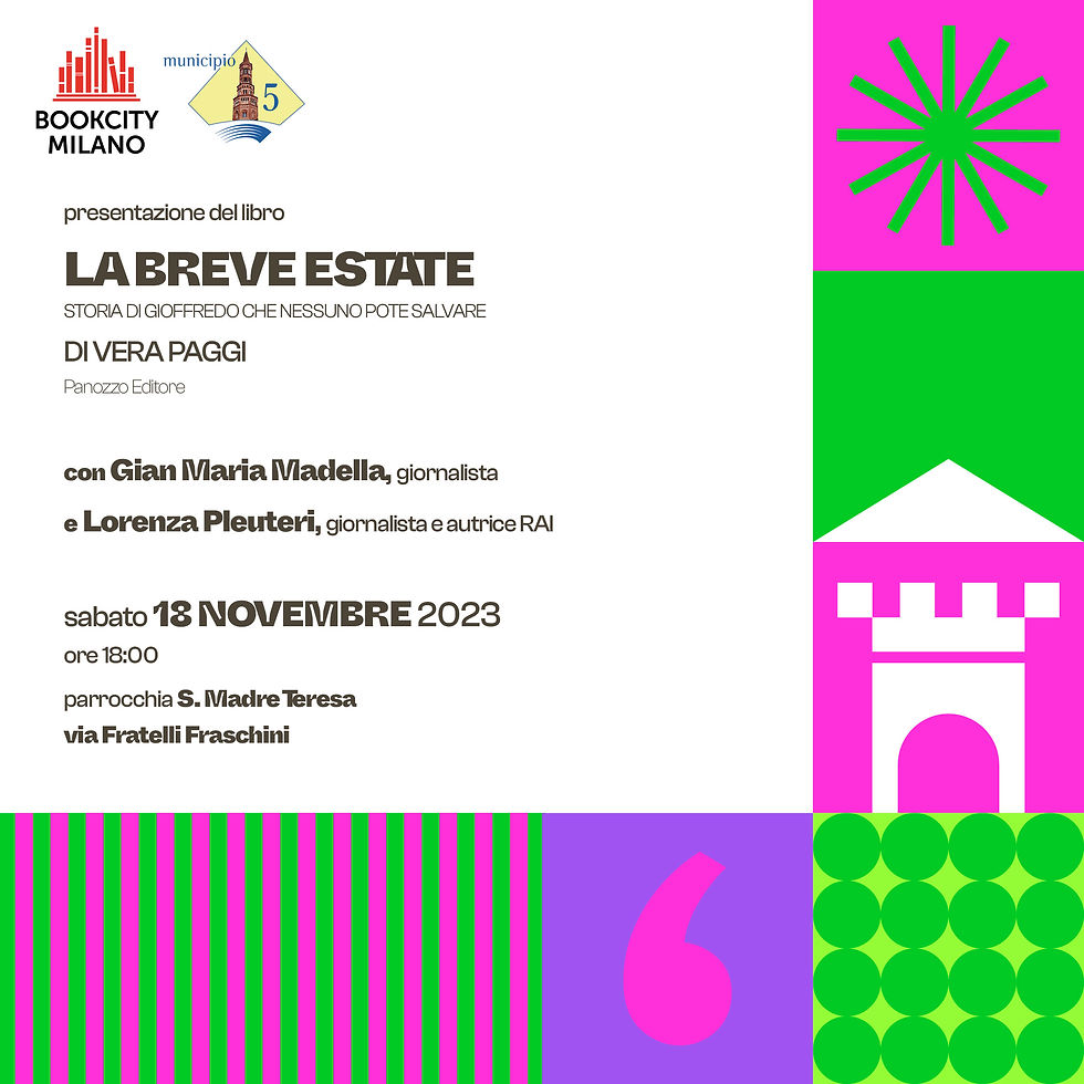 Book City - presentazione del libro La breve estate di Vera Paggi