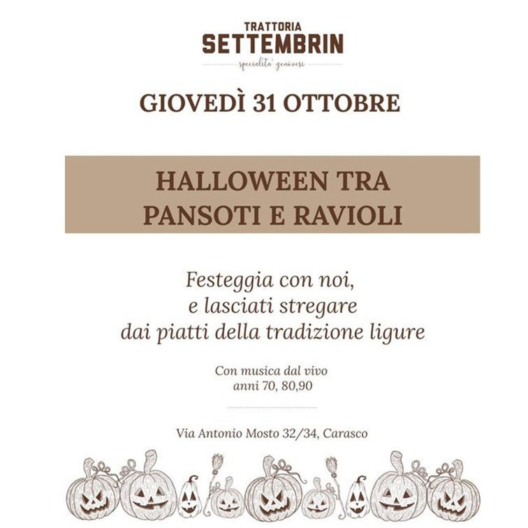 Halloween tra pansotti e ravioli