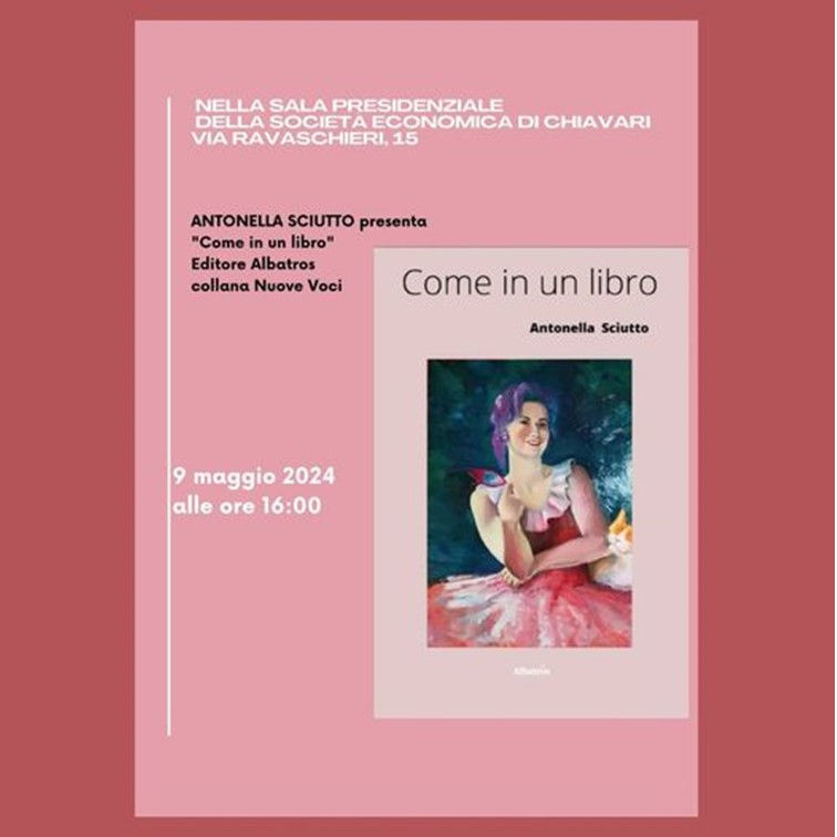 Presentazione del libro Come in un libro di Antonella Sciutto